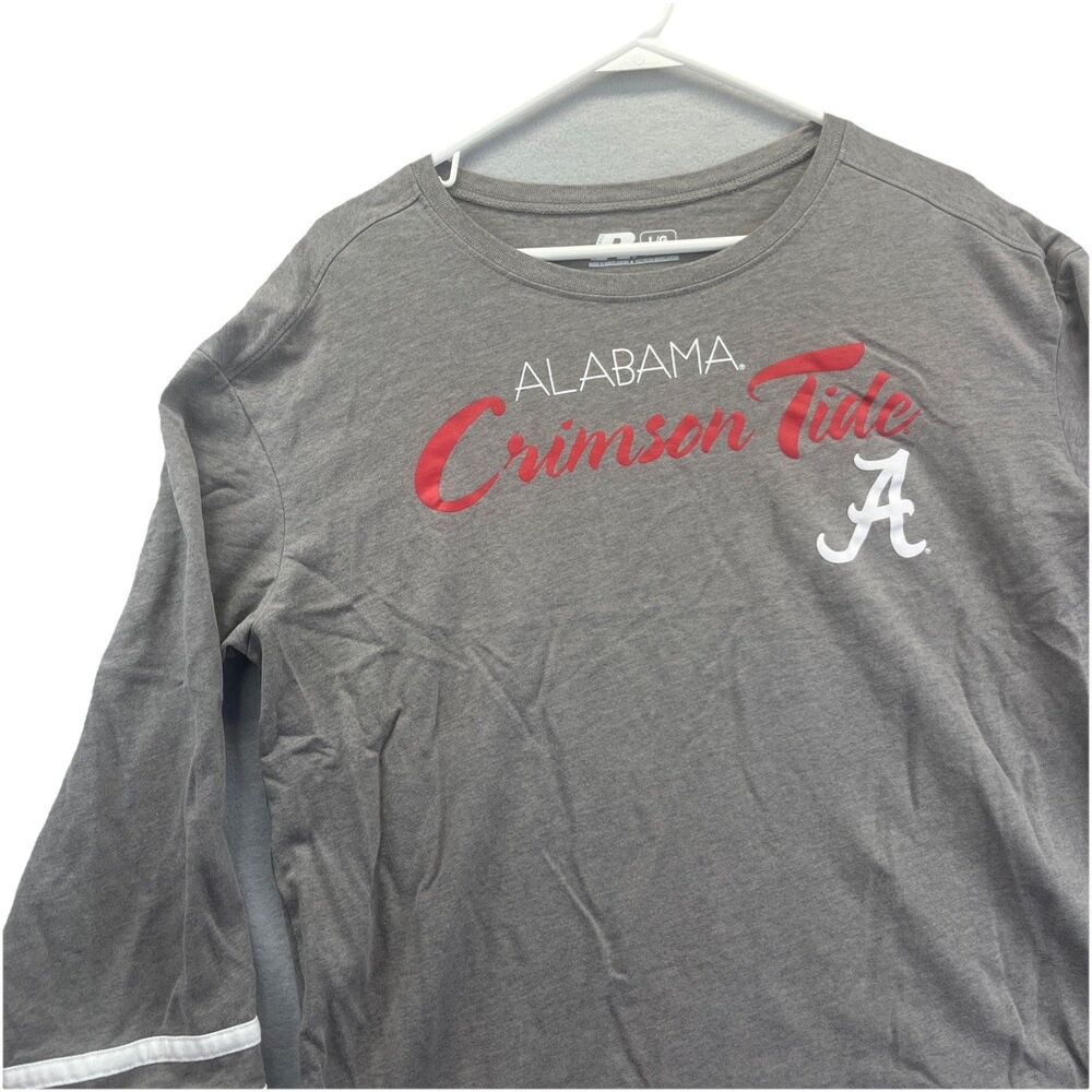 Alabama Crimson Tide Russell Athletic Gray Shirt Womens Size L Large Roll tide